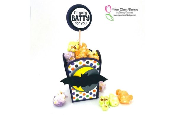 Halloween Bats Popcorn Box