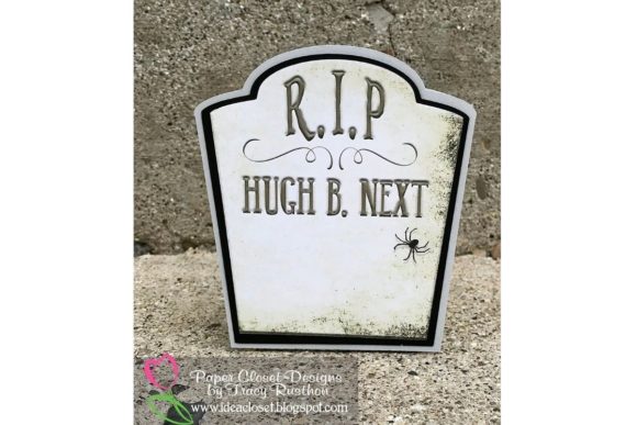 Halloween Funny Tombstone Box Small