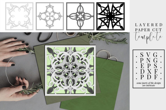 Layered Paper Cut Mandala
