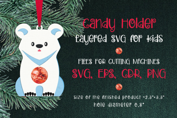Polar Bear Christmas Candy Holder SVG: A Versatile Digital Asset for Festive Creations