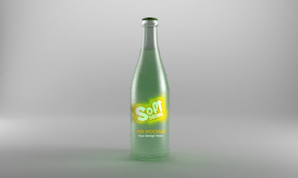 Soft Drink Bottle Mockup for Professional Branding