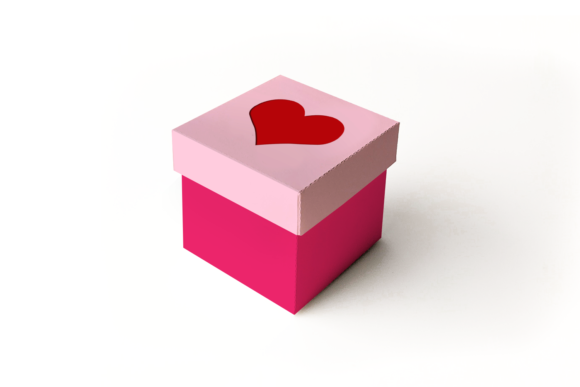 Unleash Your Creativity with the Heart Cube Box with Lid SVG Design